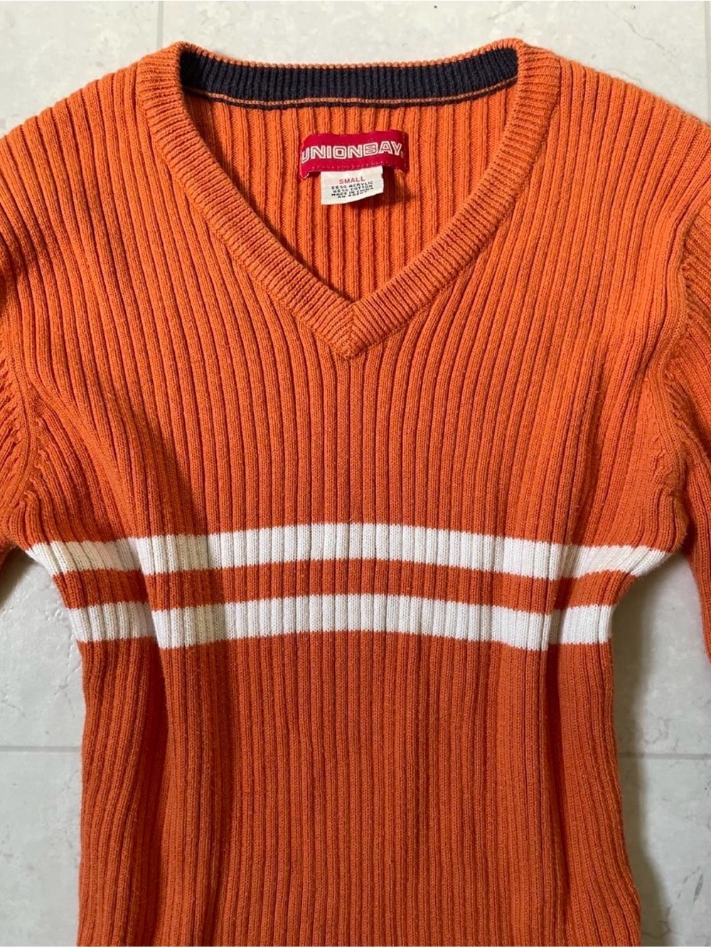 Vintage Union Bay Orange Sweater - Picture 4 of 4